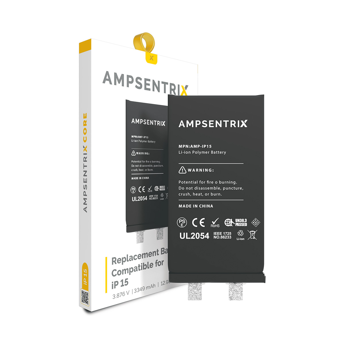 Bateria Ampsentrix Core iPhone 15